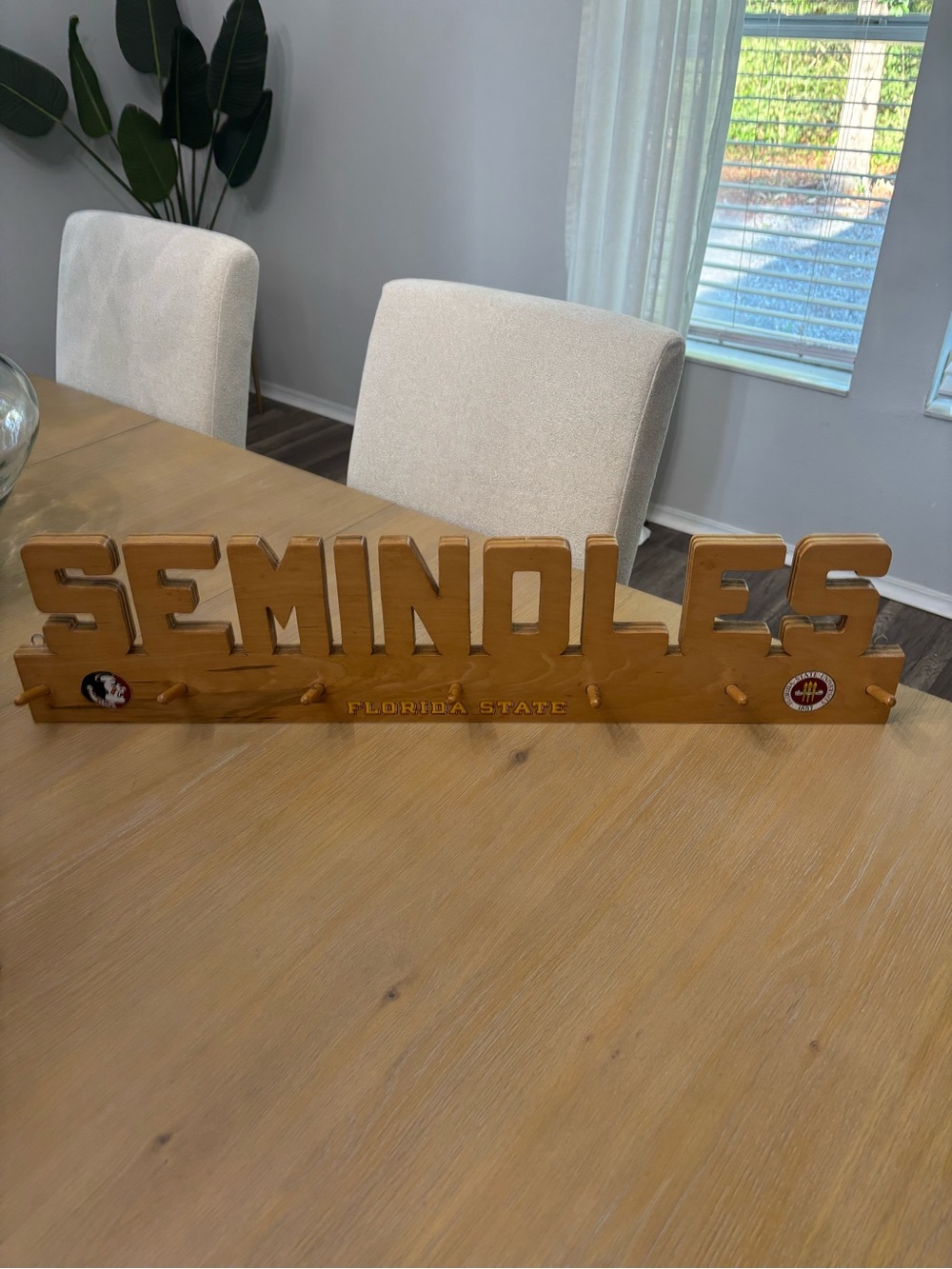 Florida State Seminoles Wooden Wall Decor - Natural Wood